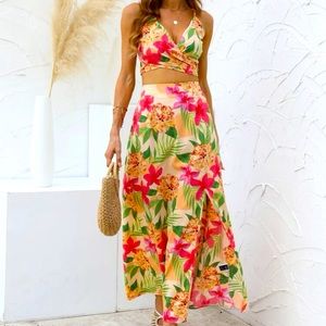 SHEIN | Floral Top and Skirt